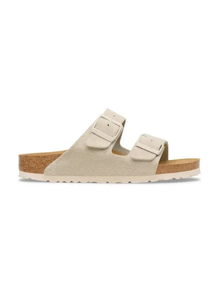 Birkenstock papuci din piele Arizona alb