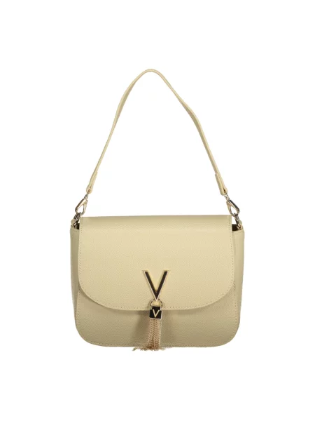 Lniana torebka Valentino beżowa