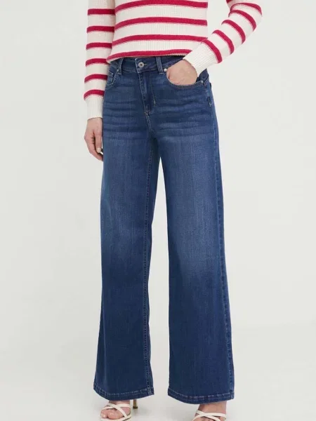 Liu Jo jeansy high waist granatowe