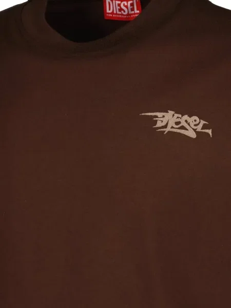 Tricou Diesel cu autograf maro