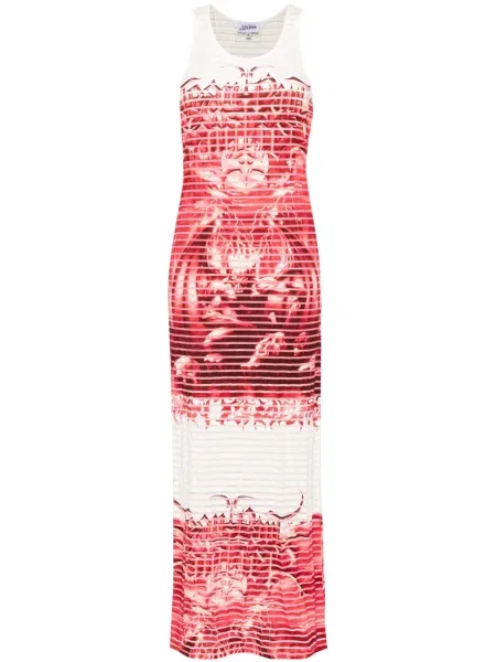 Rochie maxi Jean Paul Gaultier de costum alb