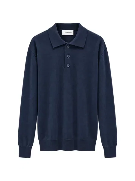Tricou polo Costumein de lână albastru