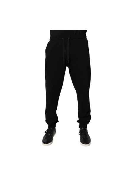 Joggery Dolce And Gabbana z logo czarne