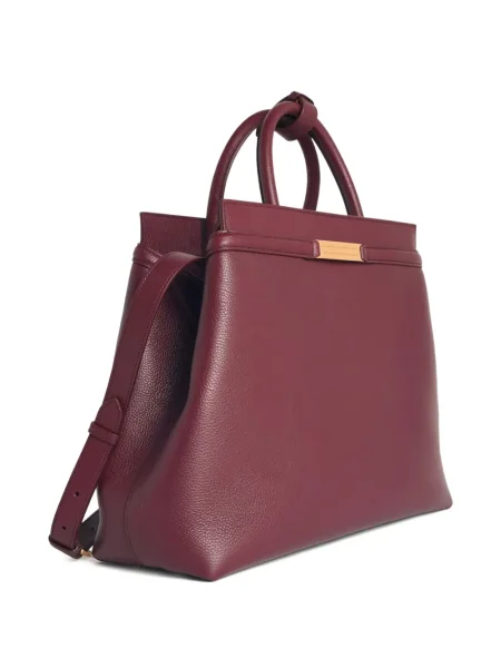 Geanta de piele Bally din piele roșu