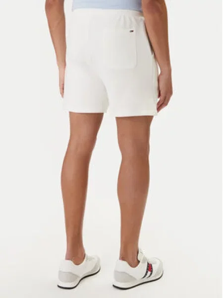 Tommy Jeans Kalhoty červená / černá bílá