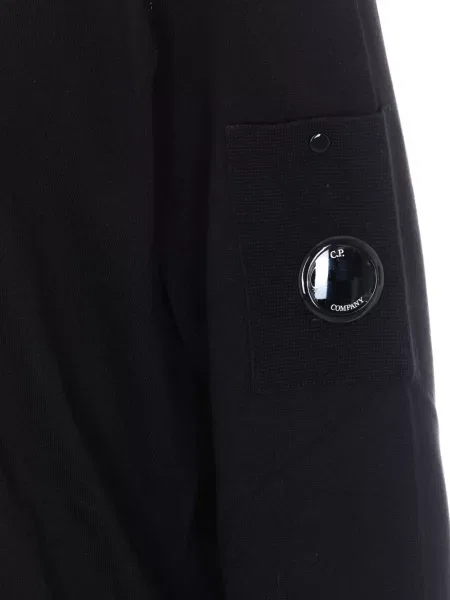 Pulover C.p. Company cu decolteu rotund negru
