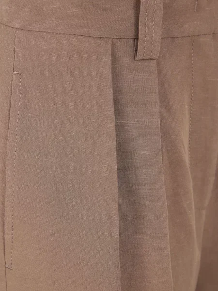 Szorty Drhope plisowane brązowe