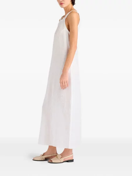 Rochie maxi Momoni cu bretele alb