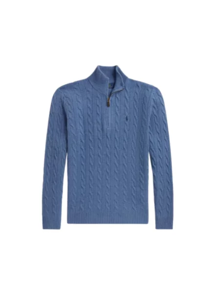 Polo Ralph Lauren sweter wełniany niebieski