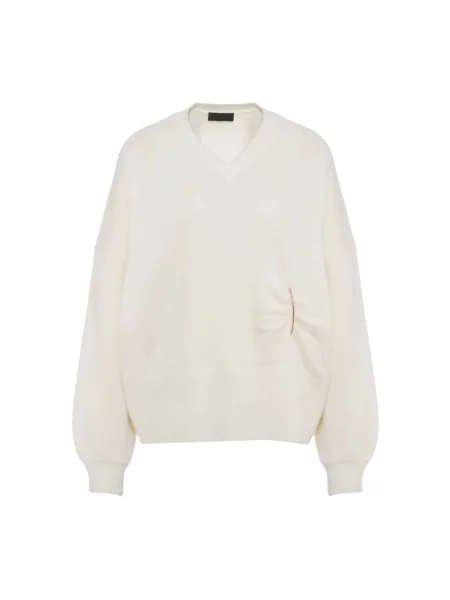 Dzianinowy sweter Liu Jo biały