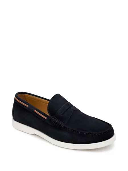 Szarvasbőr loafer Kiton kék