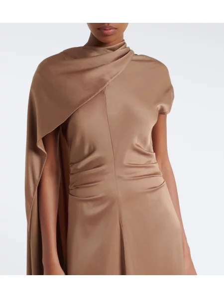 Rochie midi Simkhai din satin bej
