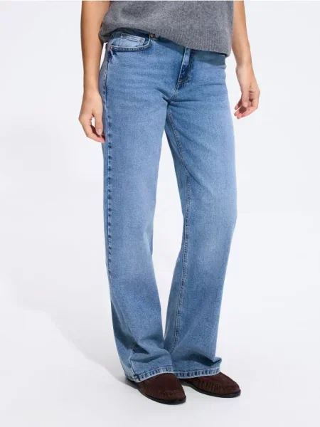 Reserved Blugi straight comfort albastru