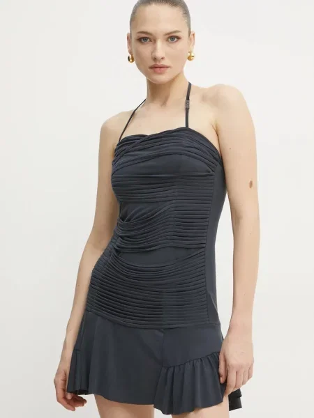 Versace Jeans Couture sukienka mini dopasowana granatowy