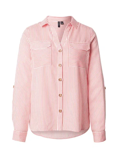 VERO MODA Bluză VMBUMPY corai alb