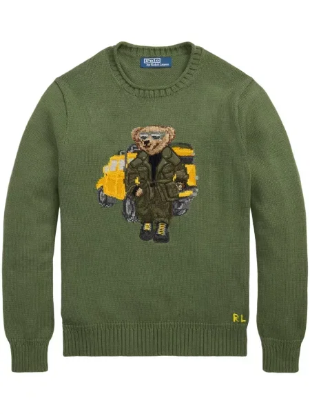 Geacă de blugi Polo Ralph Lauren tricotate cu model floral cu imagine albastru