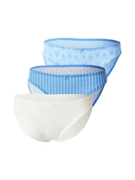 ETAM Spodnje hlačke JACKIE pastelno modra / svetlo modra bela