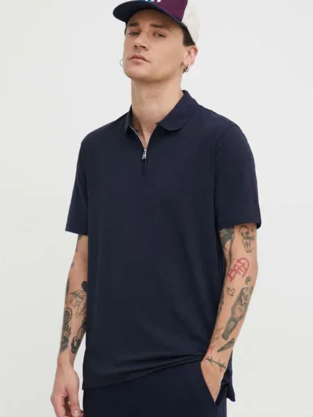 HUGO tricou polo bărbați bleumarin uni