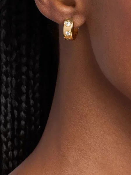MICHAEL Michael Kors Cercei PREMIUM auriu / transparent