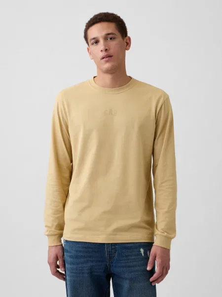 Tricou Gap fără armătură cu autograf kaki