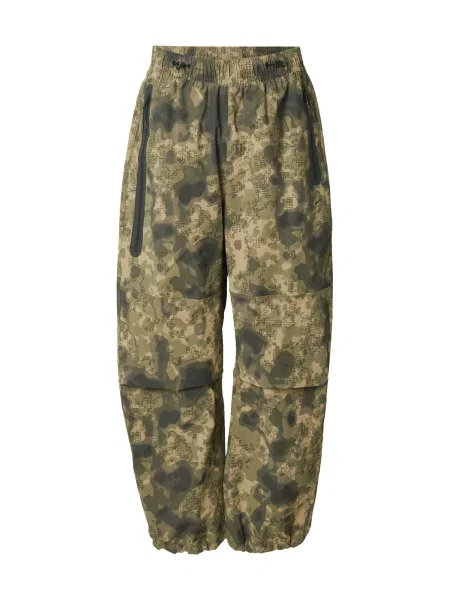 Nike Sportswear Kalhoty TECH olivová / tmavě zelená černá