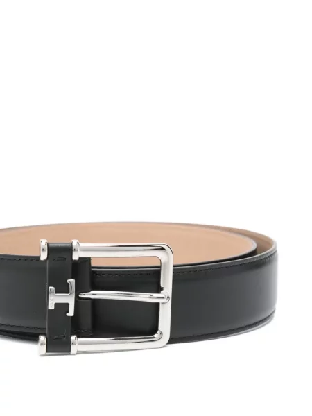Curea Tod's din piele cu autograf negru
