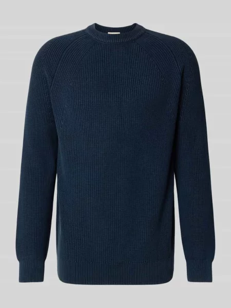 Sweter z dzianiny z okrągłym dekoltem