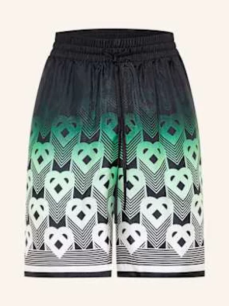 Casablanca Jedwabne Szorty Relaxed Fit gruen białe