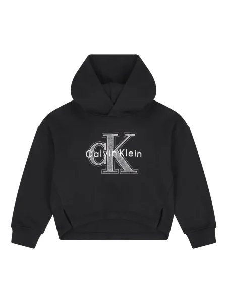 Bluza z kapturem dziecięca Calvin Klein czarna