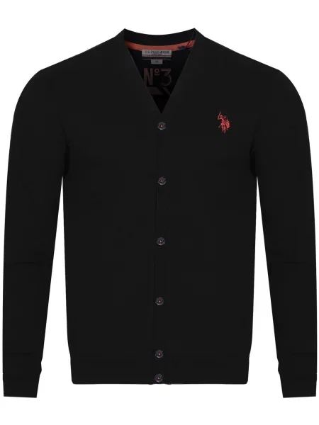 Teniși U.s. Polo Assn. cu toc jos negru