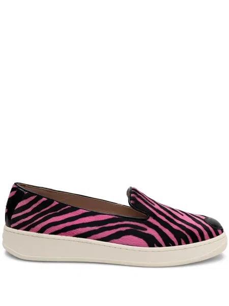 Маратонки Hogan с принт с принт зебра розово