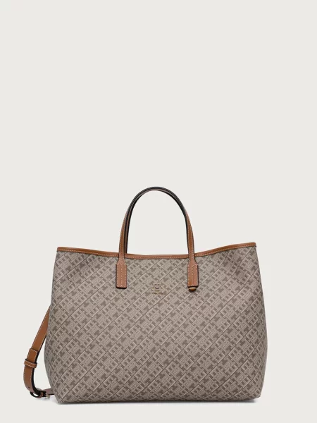 Tommy Hilfiger geantă shopper pentru femei maro
