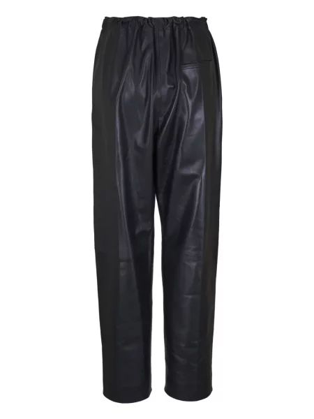 Pantaloni Khaite din piele negru