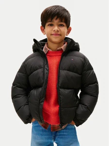 TOMMY HILFIGER Přechodná bunda ESSENTIAL' černá