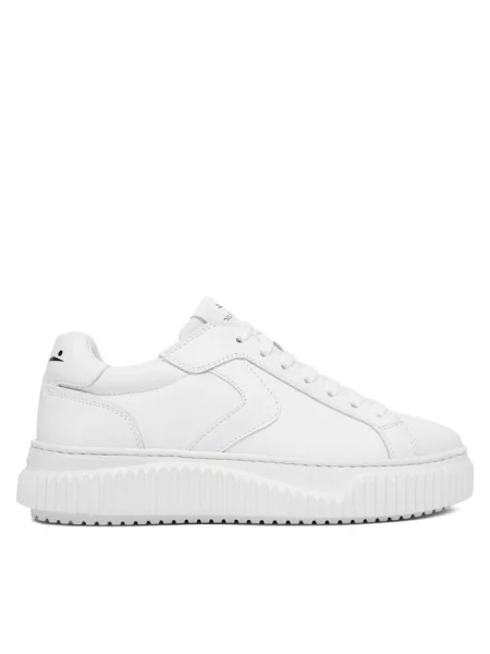 Sneakersy Voile Blanche skórzane białe