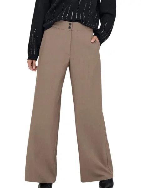 Pantaloni Jacqueline De Yong negru