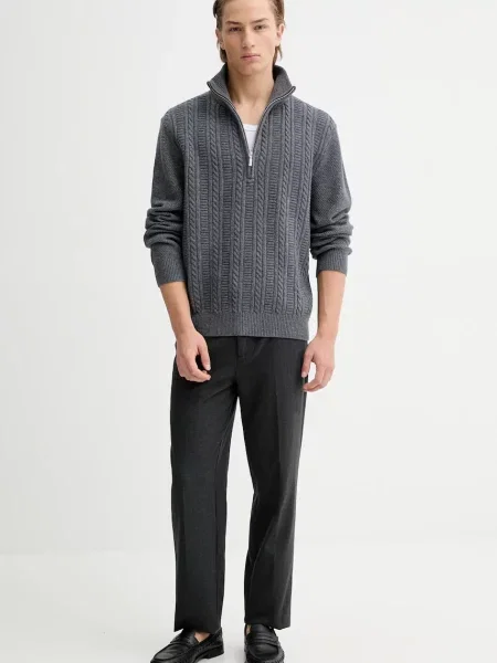 Шерстяной свитер A.p.c. серый