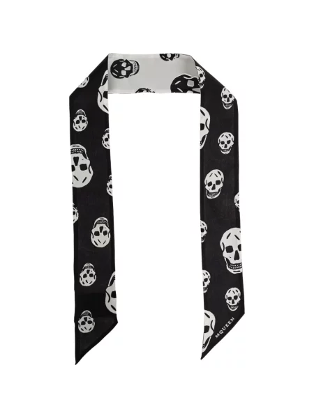 Fular Alexander Mcqueen cu imagine negru