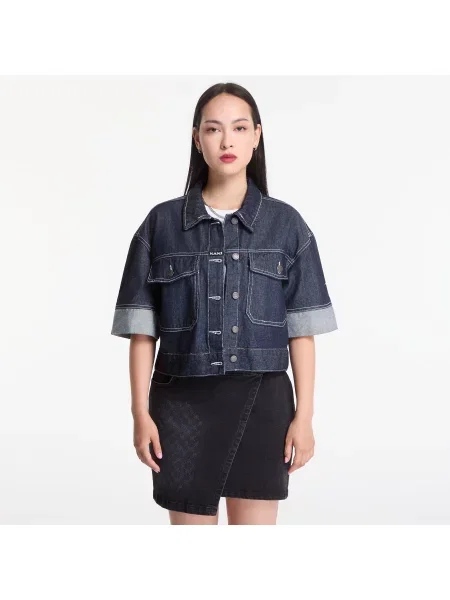 Košile Karl Kani Retro Denim Shirt Blue S modrá