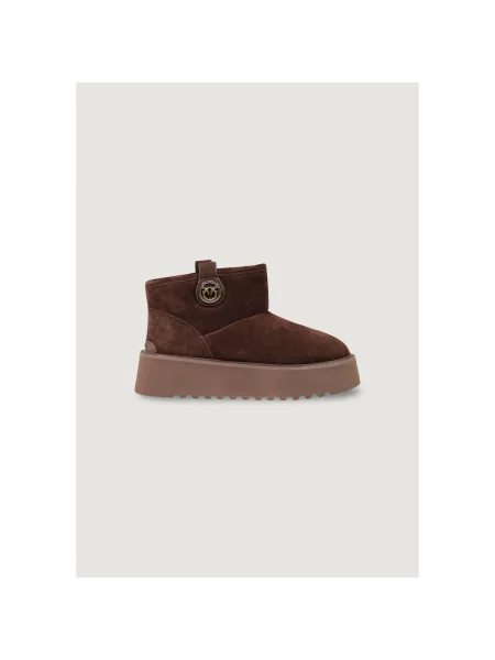 Pantofi Pinko din piele maro