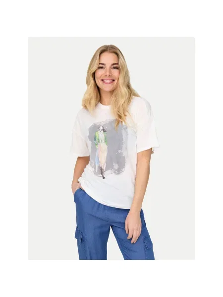 ONLY Póló Melina Regular Fit fehér