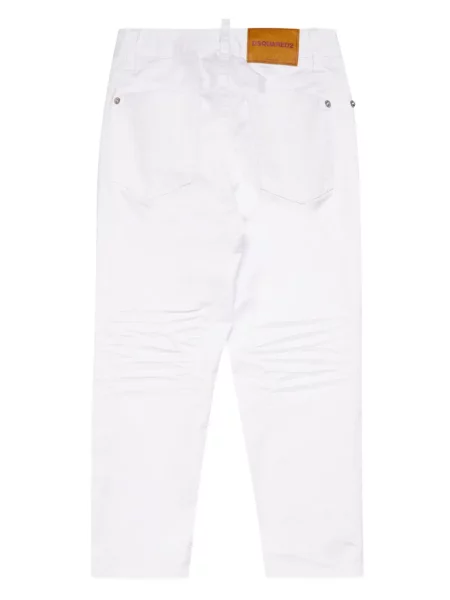 Jeansy dziecięce Dsquared2 białe