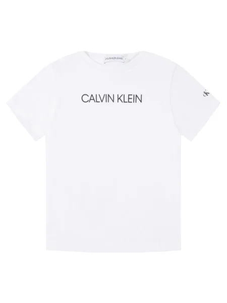 Calvin Klein Jeans Tricou Institutional SS alb