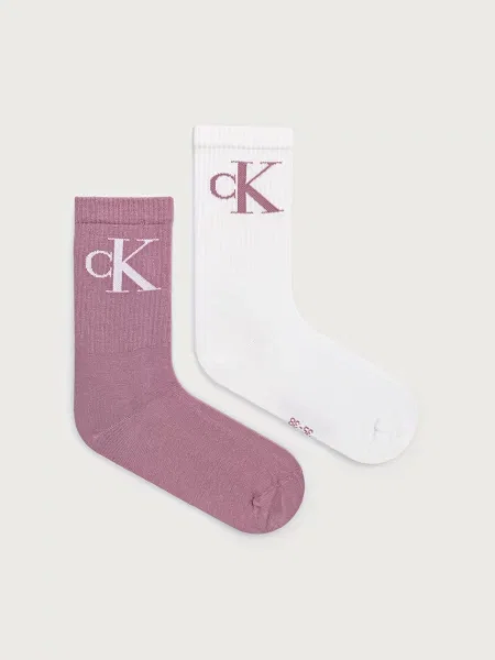 Calvin Klein Jeans ponožky s bavlnou bílé