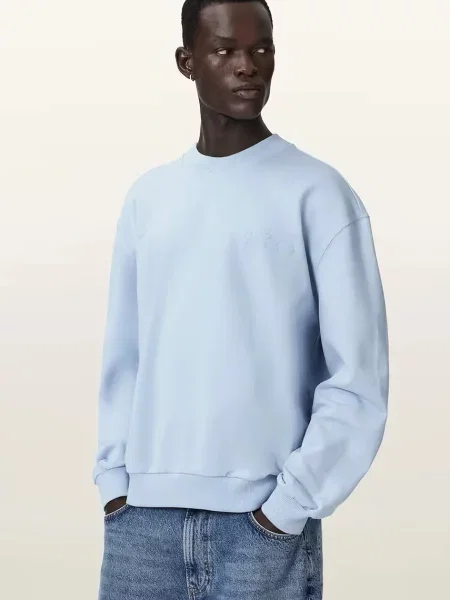 AllSaints hanorac oversized pentru bărbați din ODYSSEY albastru