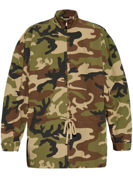 Geacă Fear Of God Essentials cu imagine cu model camuflaj verde