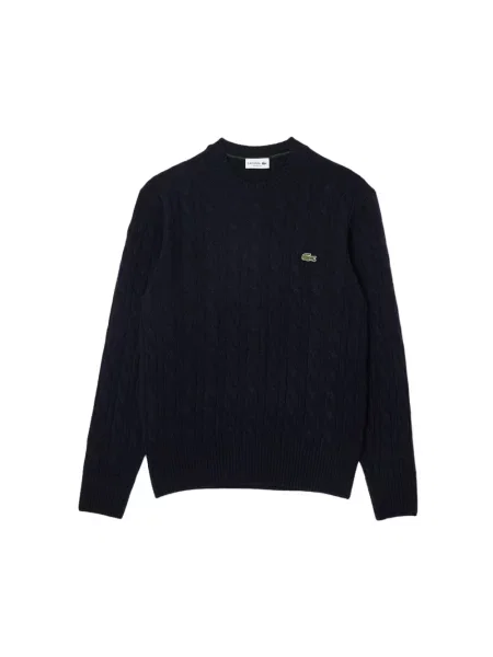 Sweter Lacoste wełniany niebieski