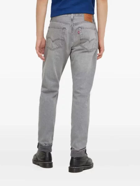 Карирани дънки straight leg Levi's® с шипове кафяво