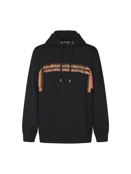 Bluza z kapturem Lanvin z kapturem z logo czarna
