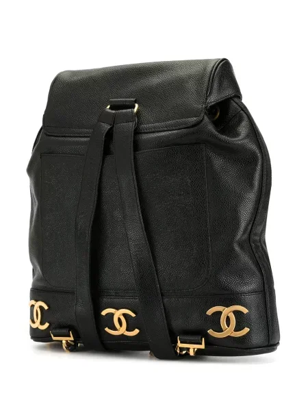 Batoh Chanel Pre-owned s autogramem černý